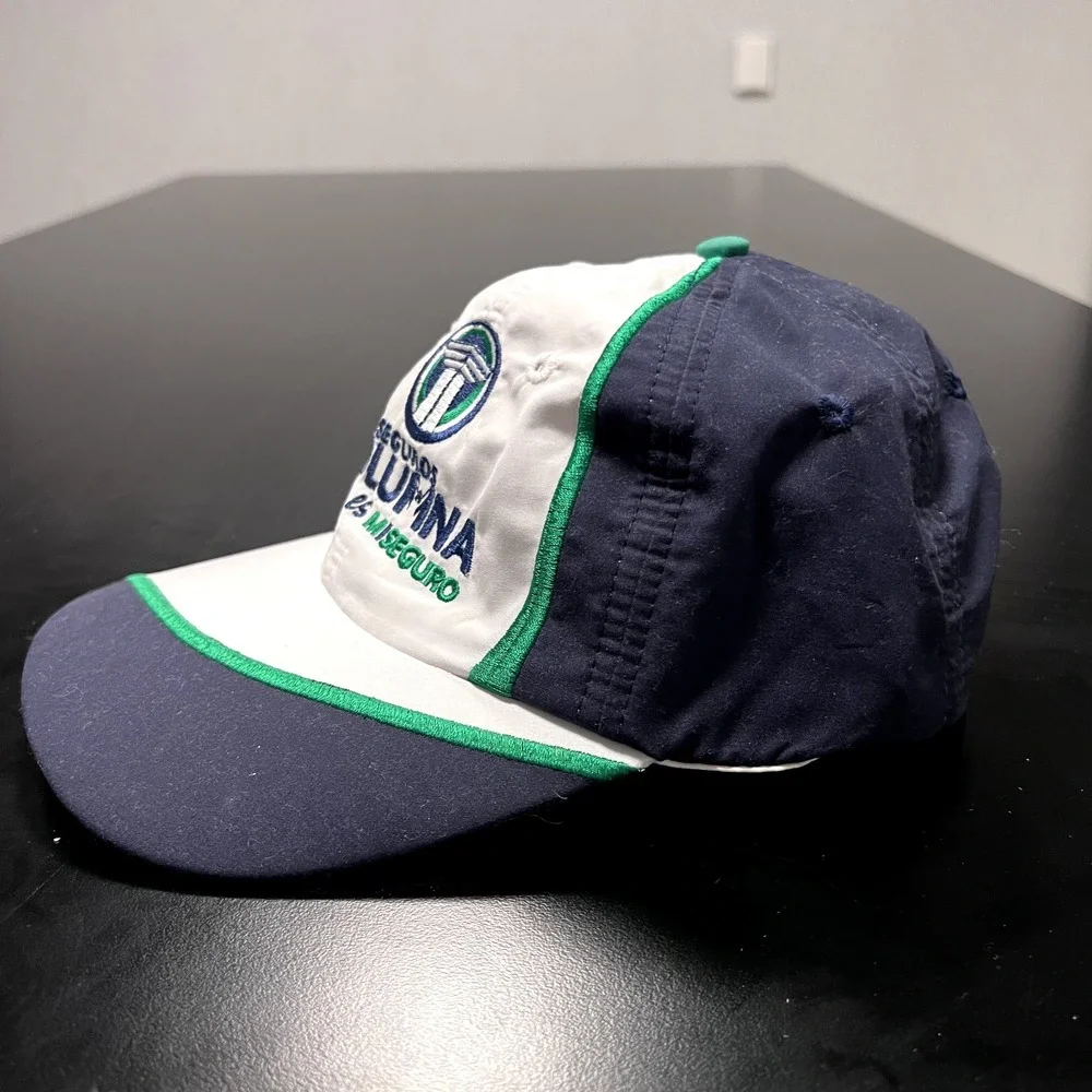 Columbia Hat Cap Strap Back‎ Baseball Ball Cap Blue White Green Light Adjustable
